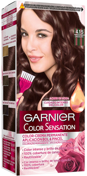 Farba kremowa z utleniaczem Garnier Color Sensation 4.15 Chocolate 110 ml (3600541176546)