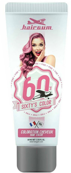 Farba kremowa bez utleniacza do włosów Hairgum Sixty's Color Hair Color Pink 60 ml (3426354087844)