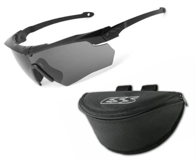 Балстичні окуляри ESS Crossbow Suppressor Black w/Smoke Gray One Kit + Semi-Rigged Case