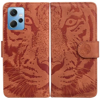 Чехол-книжка Deexe Tiger для Xiaomi Redmi Note 12 - Brown