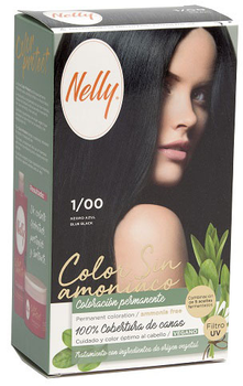 Farba kremowa bez utleniaczaTinte Pelo Nelly S-Amoniaco 1 Negro 60 ml (8411322244355)