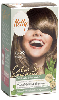 Farba kremowa bez utleniacza Tinte Pelo Nelly S-Amoniaco 6 Rubio Oscuro 60 ml (8411322244409)