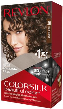 Крем-фарба для волосся з окислювачем Revlon Colorsilk Permanent Color Dark Brown 30 - Each 60 мл (309978695301)