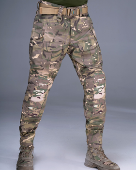 Тактические штурмовые штаны UATAC Gen 5.2 (L) Мультикам Лес с наколенниками