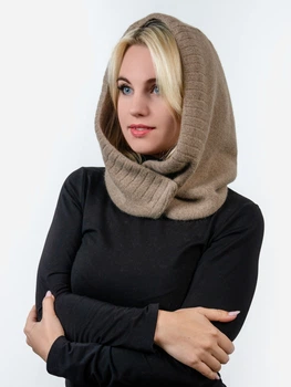 Капор жіночий Malisa Венеція 5-8007-LT-156 One Size Коричневий