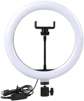 Кільцева світлодіодна LED лампа RIAS S31 33см USB дротове управління (4_00551)