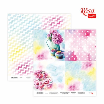 Бумага для скрапа Rosa Talent 30,5х30,5см 200г Floral Poem-18
