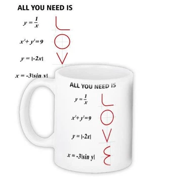 Кружка с принтом All you need is love 330 мл