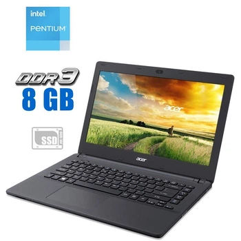 Ноутбук Б-класс Acer Aspire ES1-431 / 14" TN / Intel Pentium N3700 (4 ядра по 1.6-2.4 GHz) / 8 GB DDR3 / 500GB HDD / HD Graphics / WebCam б/у
