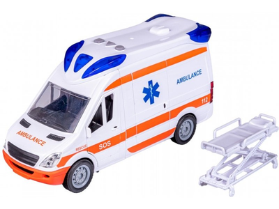 Автомобіль швидкої допомоги Smily Play Ambulans пластикова з носилками (5905375838768)