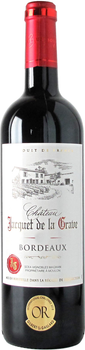 Вино Chateau Jacquet de la Grave Bordeaux АОС червоне сухе 0.75 л 11-14.5% (3176481023078_3176481034456)