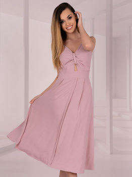Sukienka letnia damska midi Merribel Molinen L Różowa (5907621620783)