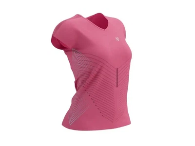 Спортивная женская футболка Compressport Performance SS Tshirt W XS Hot Pink/Aqua