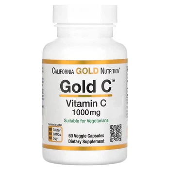 Витамин С California Gold Nutrition Gold Vitamin C 1000mg - 60 капсул