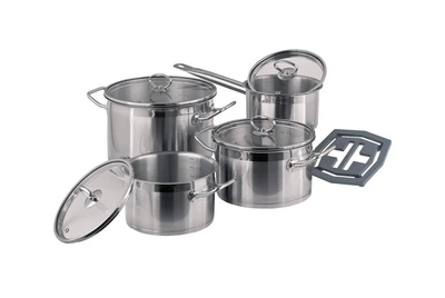 Набор посуды Vinzer Universum Compact 9 предметов нержавейка (89040/50040 Vinzer)
