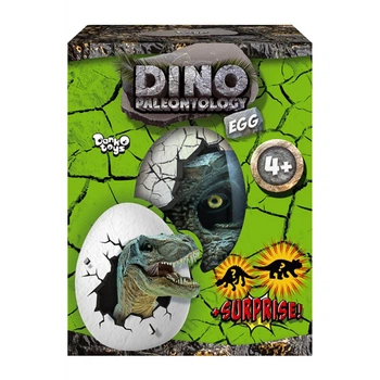 Комплект творческого творчества Danko Toys 4 в 1 из яйца с динозаврами и кинетическим песком (557549)