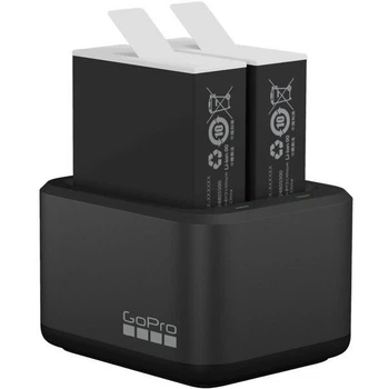 Зарядное устройство с аккумуляторамы для GoPro Dual Battery Charger + Battery Enduro 2 шт. Hero9/10/11 (ADDBD-211-EU) 1720 мАч