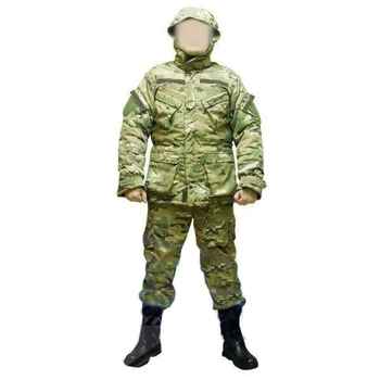 Зимовий камуфляжний костюм, бушлат та штани Мультикам -20 C Pancer Protection 58