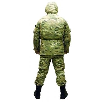 Зимовий камуфляжний костюм, бушлат та штани Мультикам -20 C Pancer Protection 50