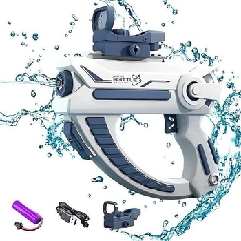 Акумуляторний водяний пістолет Water Space Gun блакитний