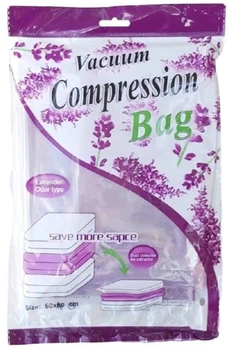 Вакуумний пакет для одягу Stenson Lavender ароматизований 60 х 80 см (R26096)
