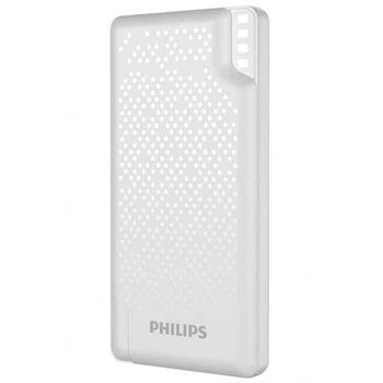 Портативний зарядний пристрій Powerbank Philips Display 10000mAh 12W (DLP2010N/62) White