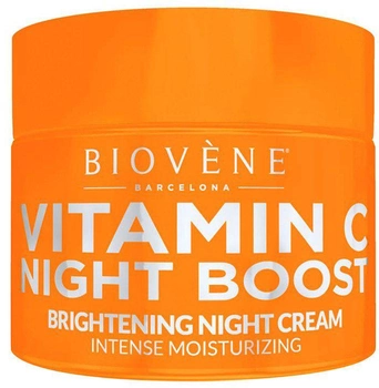 Krem do twarzy Biovene Vitamin C Night Boost Brightening Night Cream Intense Moisturizing 50 ml (8436575095011)