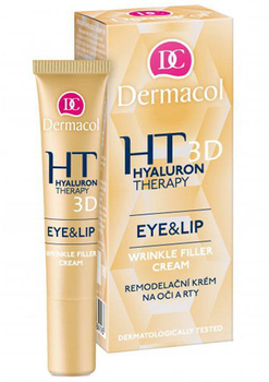 Krem do twarzy Dermacol Hyaluron Therapy 3D Eye & Lip Cream 15 ml (8595003108416)