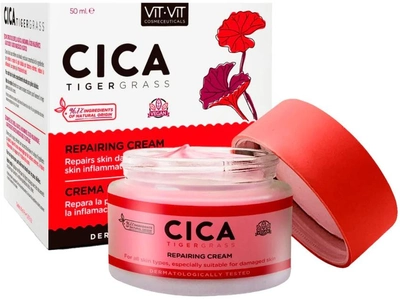 Крем для обличчя Diet Esthetic Vit Vit Cosmeceuticals Cica Tigergrass Repairing Cream 50 мл (8430830508612)