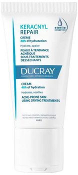 Крем для обличчя Ducray Keracnyl Moisturizing Repair Cream 48hrs 50 мл (3282770037418)