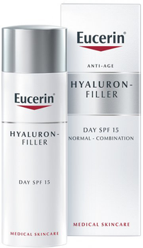 Krem do twarzy Eucerin Hyaluron Filler Day Cream Normal To Combination Skin SPF15 50 ml (4005800014765)