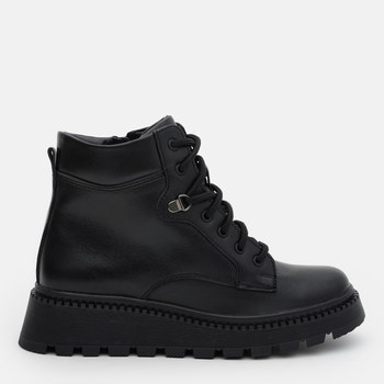 Женские ботинки высокие Kento 2079 ST кожа 40 26.2 см Черные