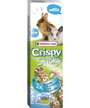 Ласощі Versele-Laga Crispy Mega Sticks Mountain Valley для кроликів та шиншил 0.14 кг