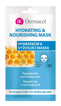 Тканинна маска для обличчя Dermacol Hydrating & Nourishing Mask 15 мл (8590031102900)
