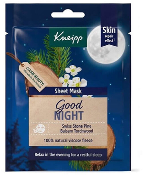 Maseczka do twarzy na tkaninie Kneipp Good Night Sheet Mask 1 Unit 25 g (4008233161914)