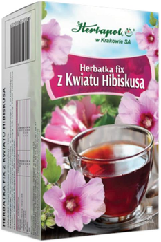 Чай Herbapol Fix з квіткою гібіскусу 20 шт (5903850000402)