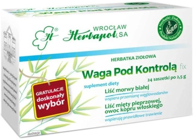 Чай Herbapol Weight Under Control 24 пакетики (5906014222108)