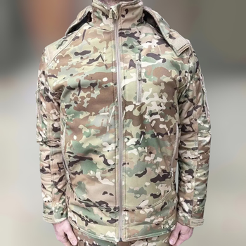 Куртка тактическая зимняя Softshell Single Sword Мультикам XL