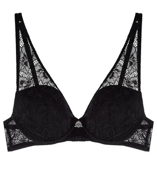 Бюстгальтер з пуш апом Emporio Armani 75B Чорний (7A236-163844)