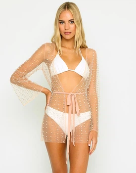 Пляжна туніка Beach Bunny М Бежевий (HGJ7694-latte)