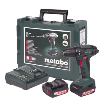 Аккумуляторная дрель-шуруповерт Metabo BS&nbsp;14.4, 2 акб 2.0 Ah, в кейсе (602206530)