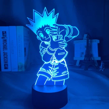 Светильник ЗD led лампа - Гон Фрикс (Gon Freecss) из аниме Hunter x Hunter / Хантер х Хантер. (100186.2)