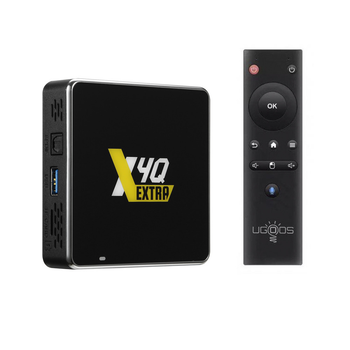 Смарт приставка Ugoos X4Q Extra 4/128 ГБ + аеропульт, Amlogic S905X4-J, Android 11