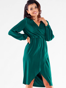 Плаття жіноче Awama A523 1220727 L Темно-зелене (5902360571792)