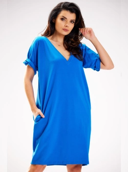 Sukienka T-shirt damska oversize Infinite You M303 1424527 One Size Niebieska (5902360578760)