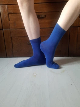 Термоноски Merino Wool. Носки из шерсти мериноса 90%. Размер 29 (42-44). Синие. Классические