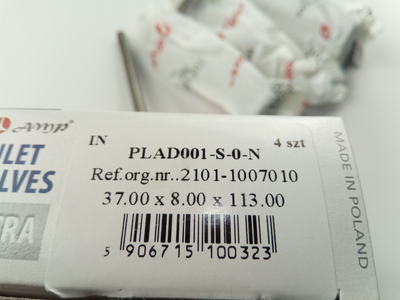 Клапан ВАЗ 2101, AMP азотир. (PLAD001) впуск 4шт. (2101-1007010)