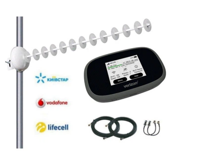 Комплект 4G WiFi роутер Novatel MiFi 8800L + 4G антенна MIMO 2x20 дБ