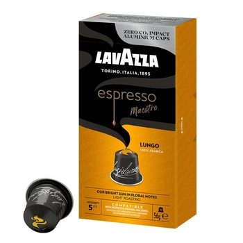Кава в капсулах Nespresso Lavazza Maestro Lungo Aluminium (коробочка 10 капсул)