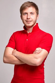 Мужская футболка POLO СпецМед 3XL Красный